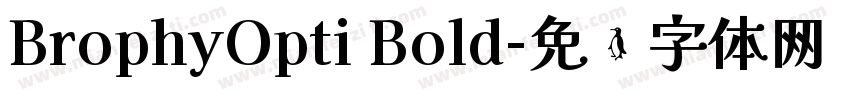 BrophyOpti Bold字体转换